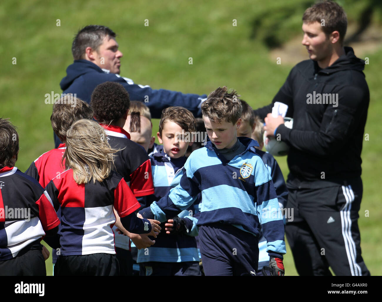 Kids enjoy playing rugby during the Forrester Mini Tournament at ...