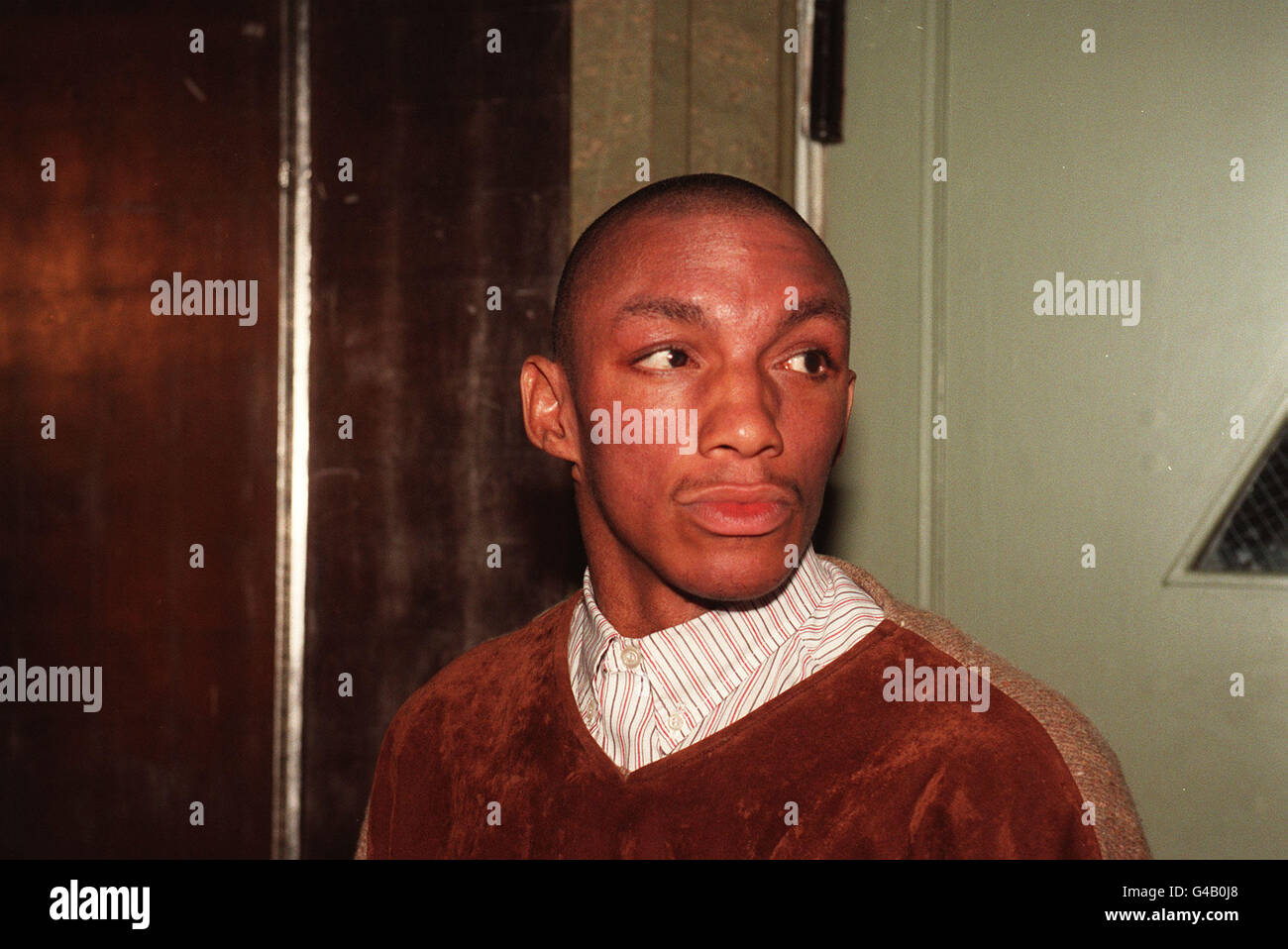 MUSICAL ARTIST TRICKY AT THE 1995 Q MUSIC AWARDS IN LONDON WHERE HE PICKED UP THE PRODUCER OF THE YEAR AWARD Stock Photo