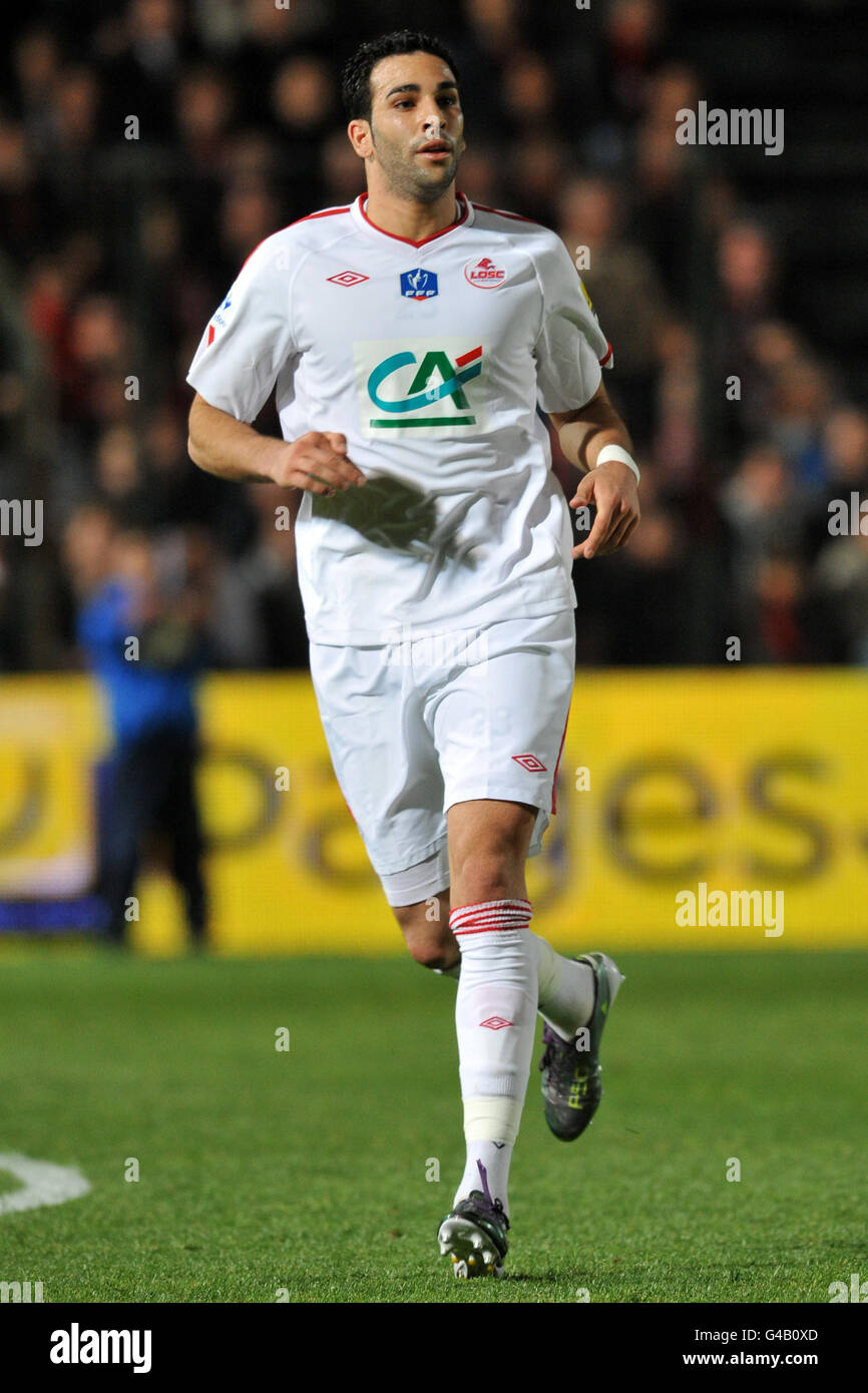 Soccer - French Cup 2011 - Semi Final - Nice v Lille - Municipal Du Ray. Adil Rami, Lille Stock Photo