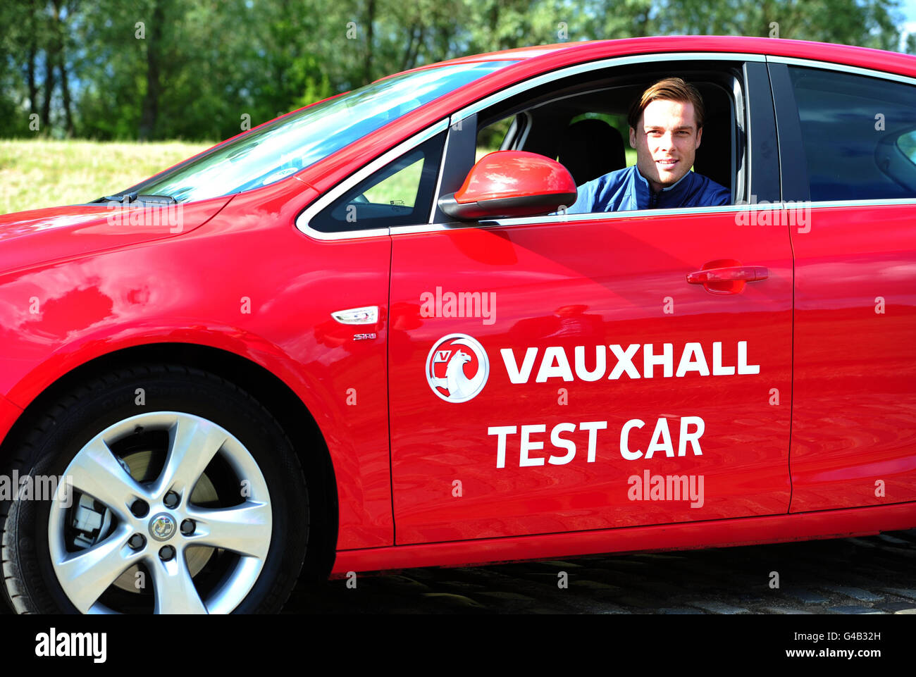England International Scott Parker during the visit to Millbrook Testing Facility, in Millbrook. Stock Photo