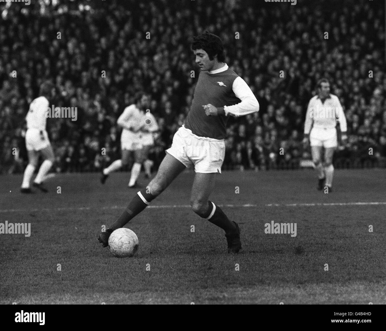 PA NEWS PHOTO 10/3/73 GLASGOW BORN FRANK MCLINTOCK, SCOTTISH INTERNATIONAL JOINED ARSENAL FROM LEICESTER IN 1964 Stock Photo