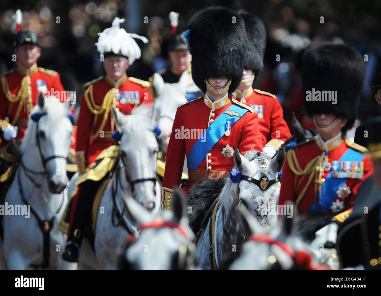 Colonel's Review of the Trooping the Colour Parade Stock Photo Alamy