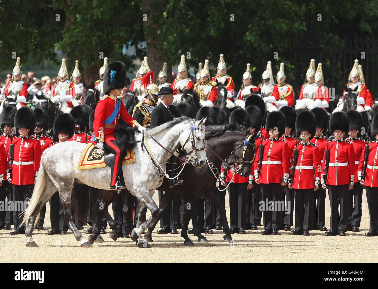 Colonel's Review of the Trooping the Colour Parade Stock Photo Alamy