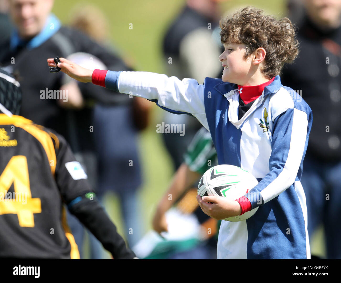 Kids enjoy playing rugby during the Forrester Mini Tournament at ...