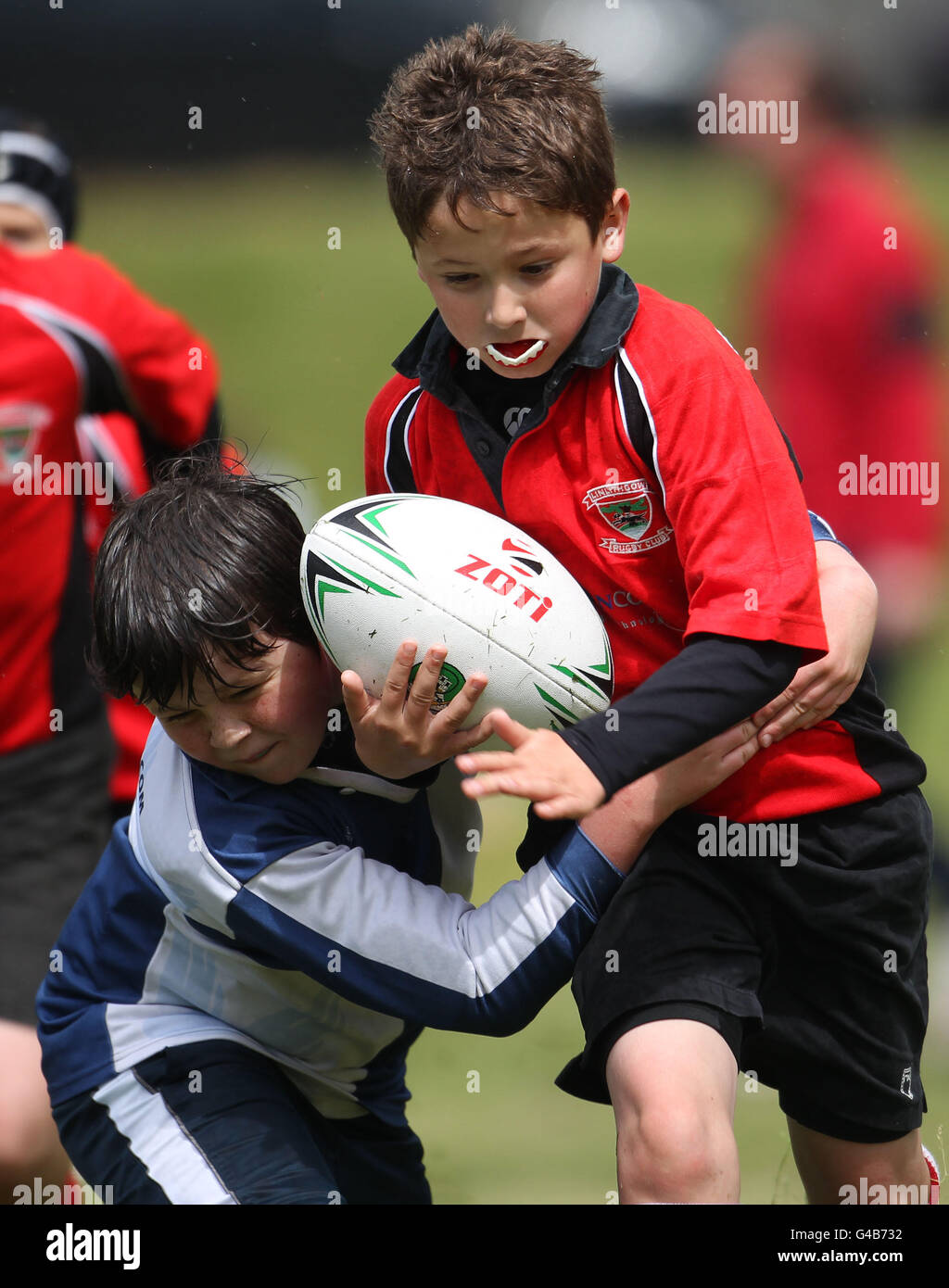 Kids enjoy playing rugby during the Forrester Mini Tournament at ...