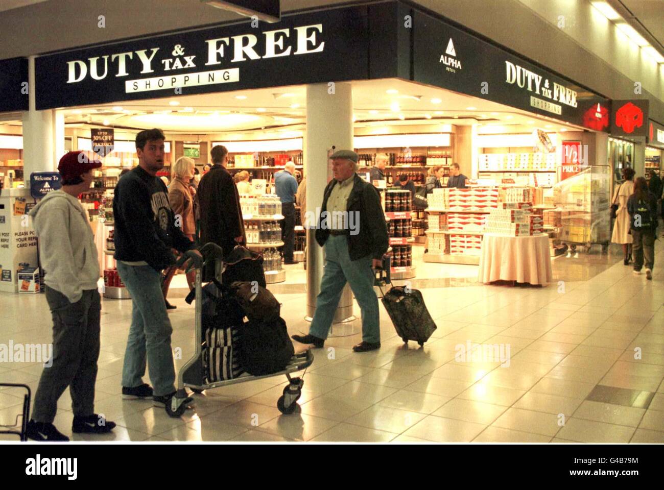 Heathrow/Duty Free shopping 2 Stock Photo Alamy