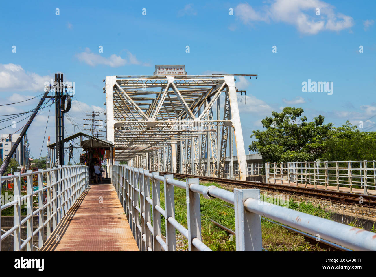 Rama 6 Bridge gate the nothern Stock Photo