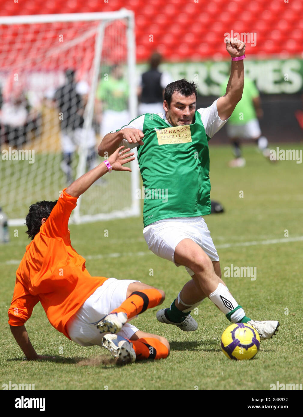 Celebrity Soccer Six Stock Photo - Alamy