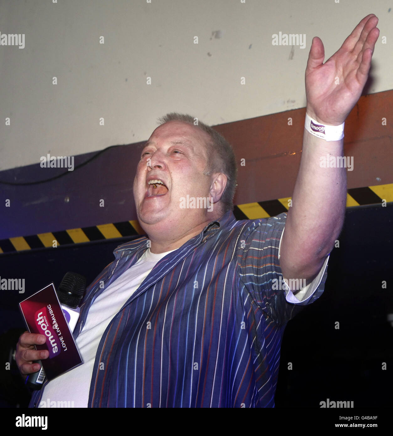 Smooth Radio Breakfast Presenter John McCauley on stage at the Eliza  Doolittle Smooth Radio Love Life, Love Music event at The Ferry in Glasgow  Stock Photo - Alamy