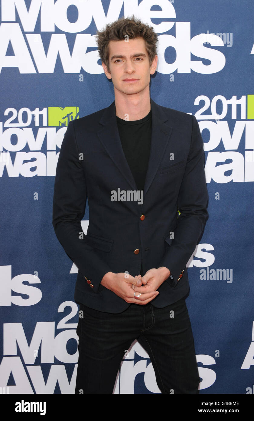 2011 MTV Movie Awards - California. Andrew Garfield at the MTV Movie Awards 2011 at the Gibson Amphitheatre in Universal City, Los Angeles. Stock Photo