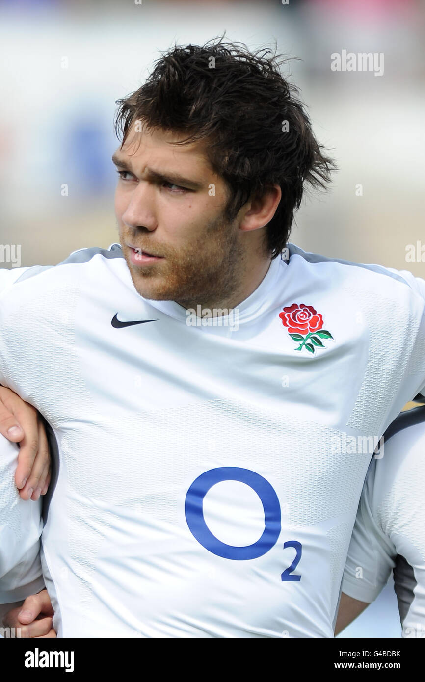 Rugby Union - Churchill Cup - England Saxons v USA - Franklin's Gardens. Graham Kitchener, England Stock Photo