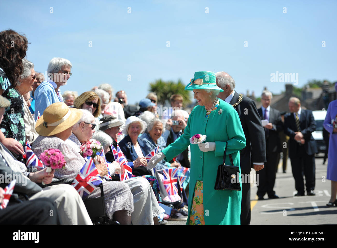 Queen and Duke visit Scilly Isles Stock Photo 105973070 Alamy
