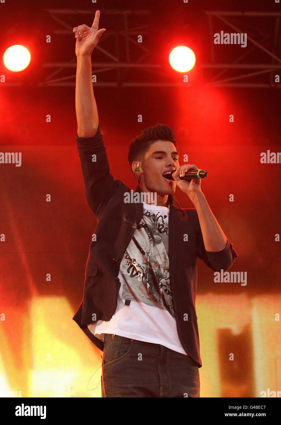 Siva Kaneswaran of The Wanted performs during Capital FM's Summertime ...