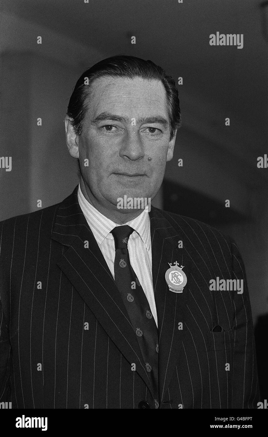 PA NEWS PHOTO 22/2/88  LORD VESTEY, THIRD BARON OF KINGSWOOD AND THE HEAD OF MULTI-MILLION FAMILY EMPIRE WHICH OWNS DEWHURST CHAIN OF BUTCHERS, A SHIPPING LINE AND INSURANCE COMPANIES Stock Photo