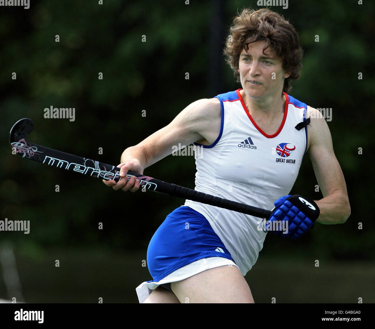 Hockey training match great britain v japan bisham abbey hires stock