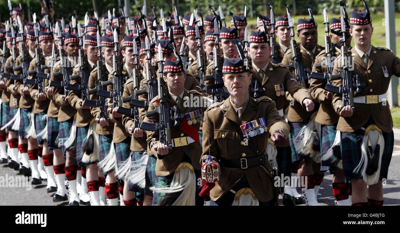 1st battalion the royal regiment of scotland 1 scots hi-res stock ...