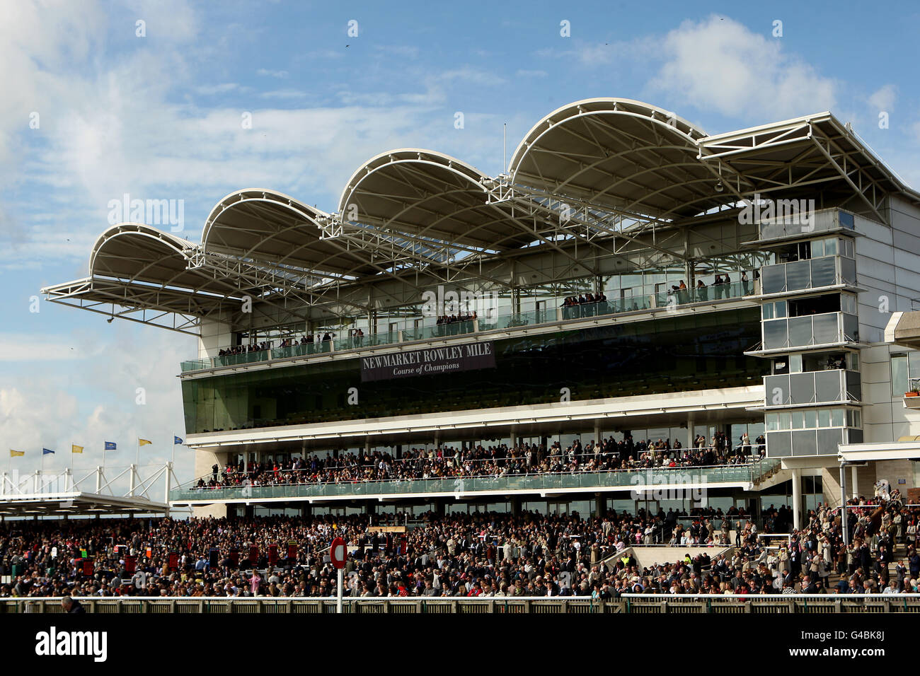 Horse Racing Festival of Food and Drink Newmarket Racecourse Stock
