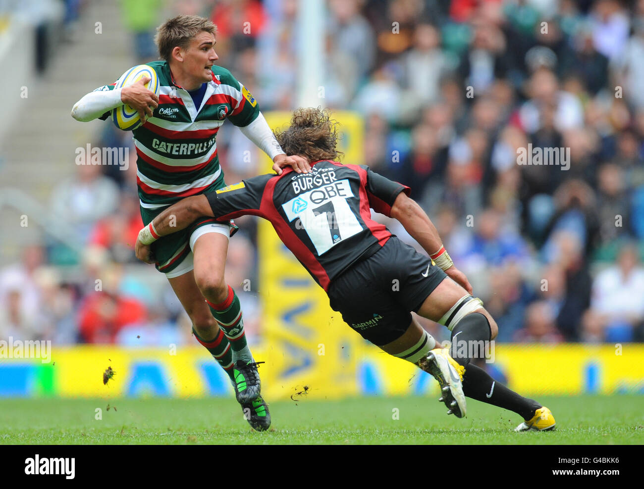 Leicester tigers toby flood and saracens jacques burger hi-res stock photography and images