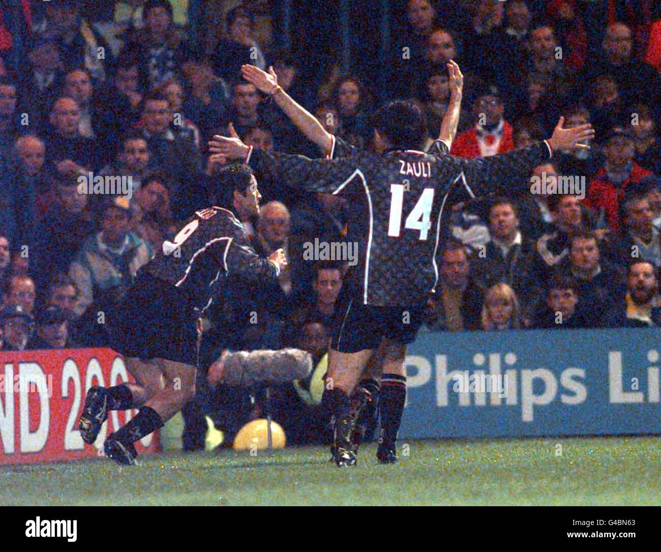 Gazzetta Dello Sport 17 Avril 1998 – Chelsea-Vicenza 3-1 – Zola, Luiso