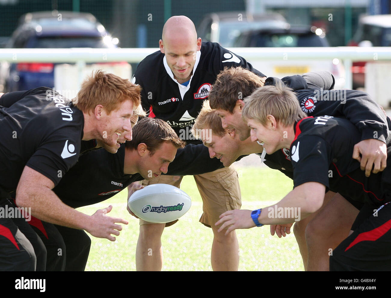 Edinburgh rugby club gets rugby ready knts hi-res stock photography and images