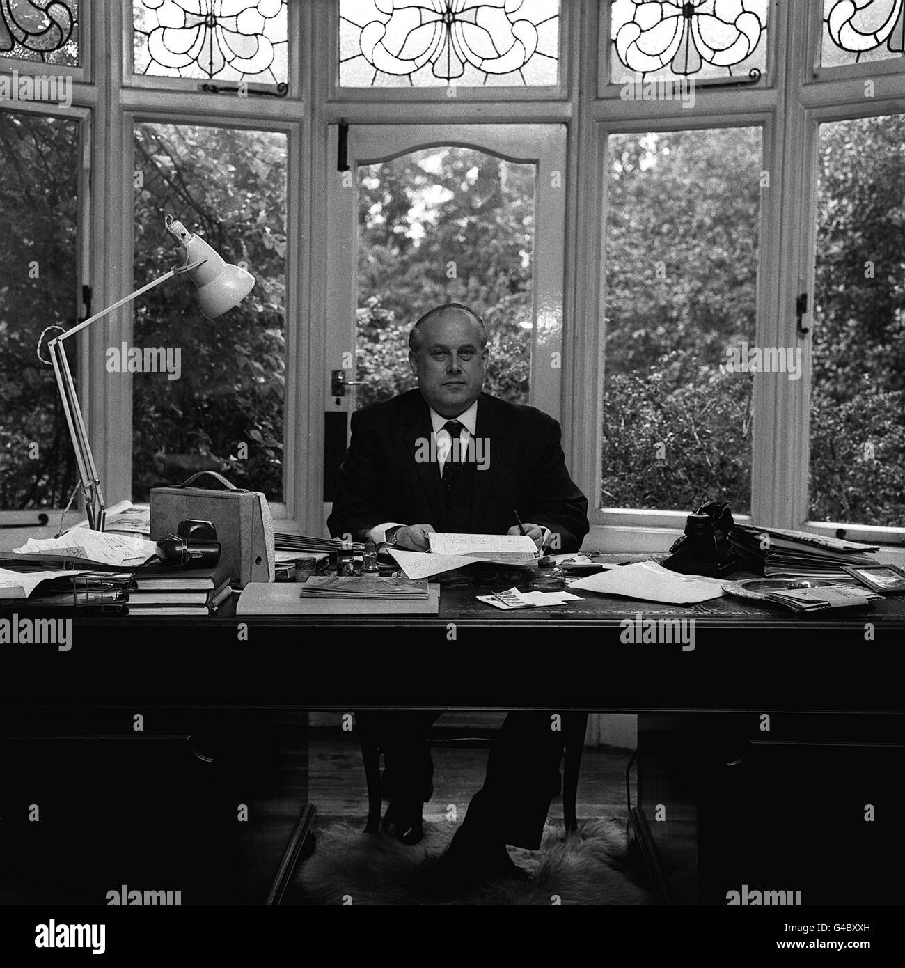 PA NEWS PHOTO 22/7/65 DR. CLAUDE ALBERT MAYER AT HIS LONDON HOME IN CHNDOS AVENUE, WHETSTONE Stock Photo