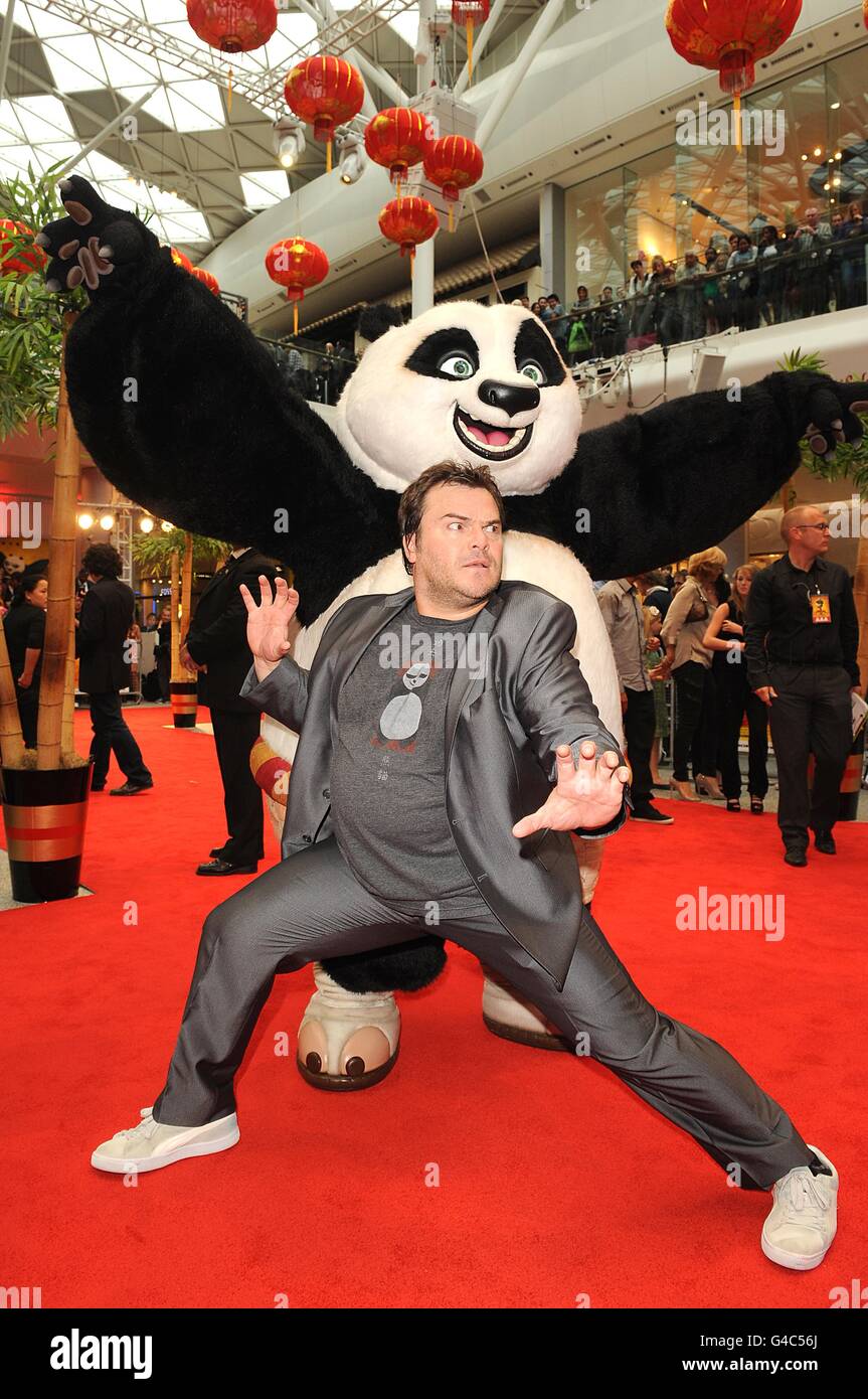 Jack Black arriving for the UK premiere of Kung Fu Panda 2 at the Vue