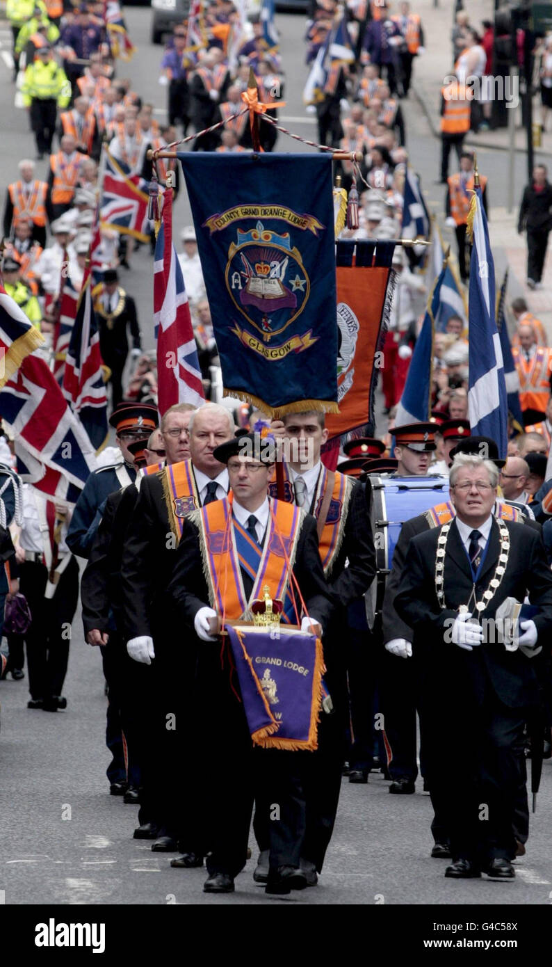 Orange Order Glasgow High Resolution Stock Photography and Images Alamy