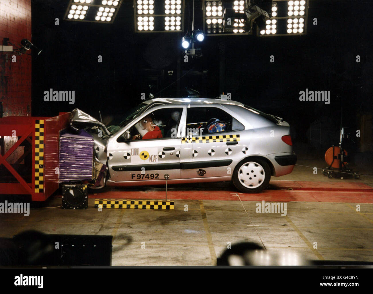 The Citroen Xsara, which received three stars in the latest European New Car Assessment (NCAP) crash test programme. PA Photos. See PA story TRANSPORT Crash Stock Photo