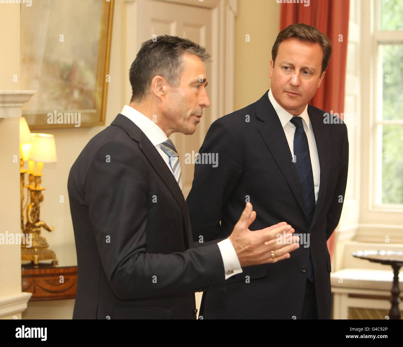 Prime Minister meets with NATO Secretary General Stock Photo - Alamy