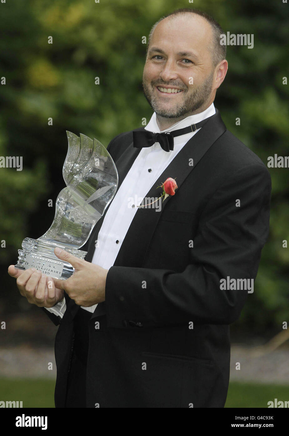 Colum McCann, who has won the world's richest literary prize, the International Impac Dublin Award pictured at The Mansion House, Dublin. Stock Photo