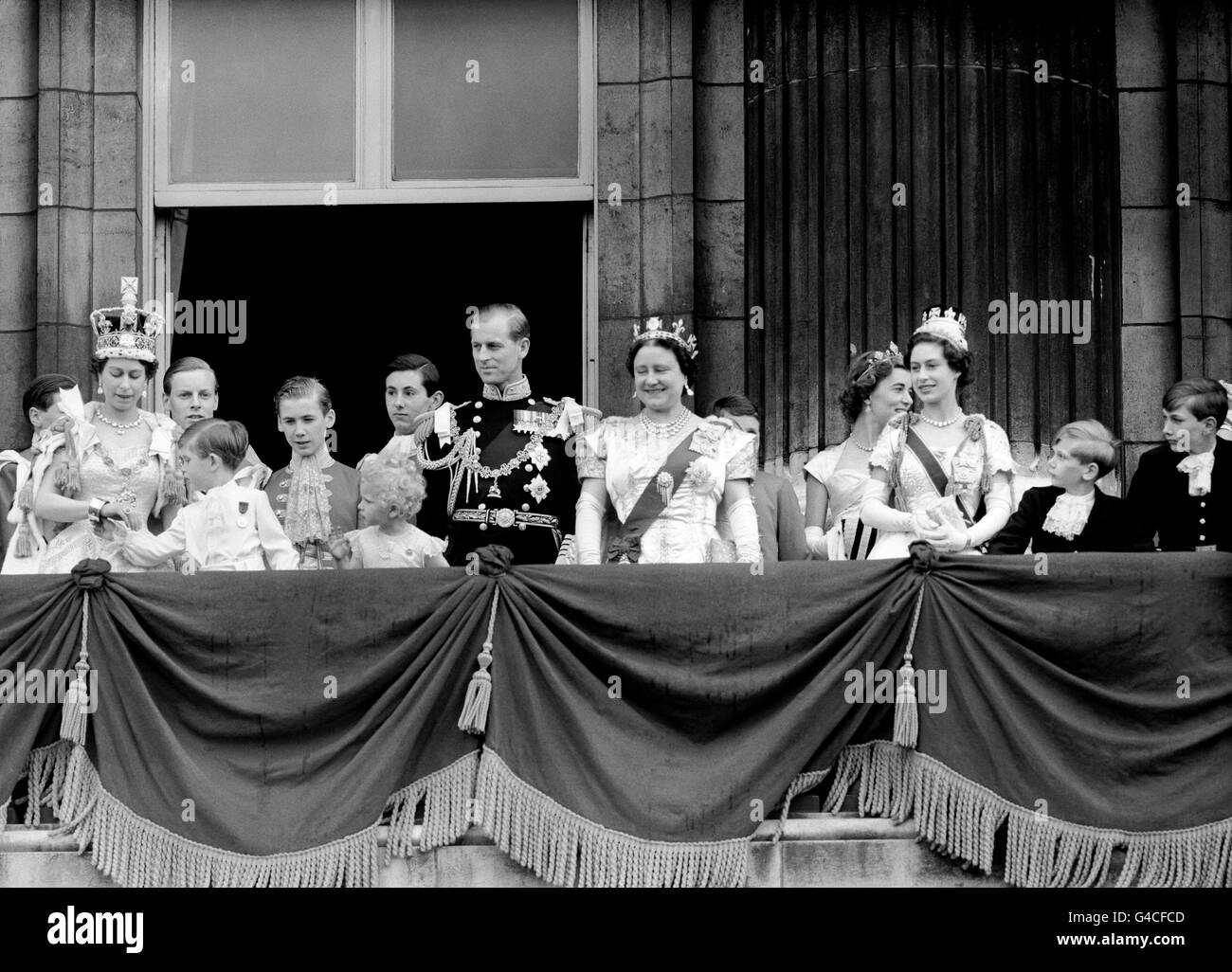 Royalty - Coronation of Queen Elizabeth II - London Stock Photo