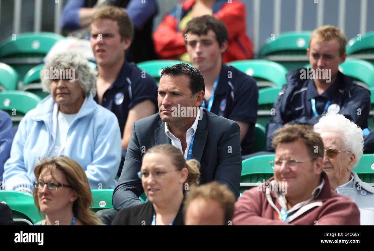 LTA Chief Executive Roger Draper sits inthe stands to watch Great ...