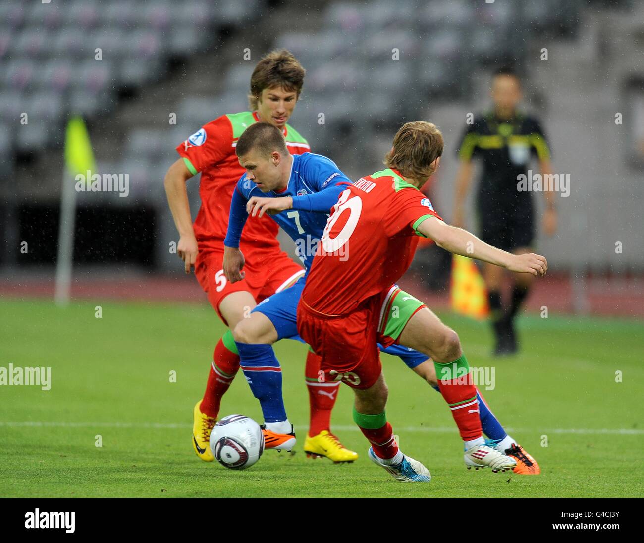 Soccer - UEFA European Under 21 Championship 2011 - Belarus v Iceland - Aarhus Stadium Stock Photo