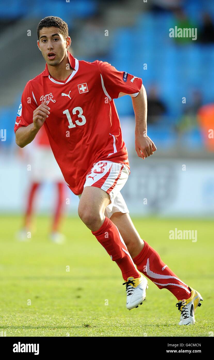 Soccer - UEFA European Under 21 Championship 2011 - Switzerland v Iceland - Aalborg Stadion. Nassim Ben Khalifa, Switzerland Stock Photo