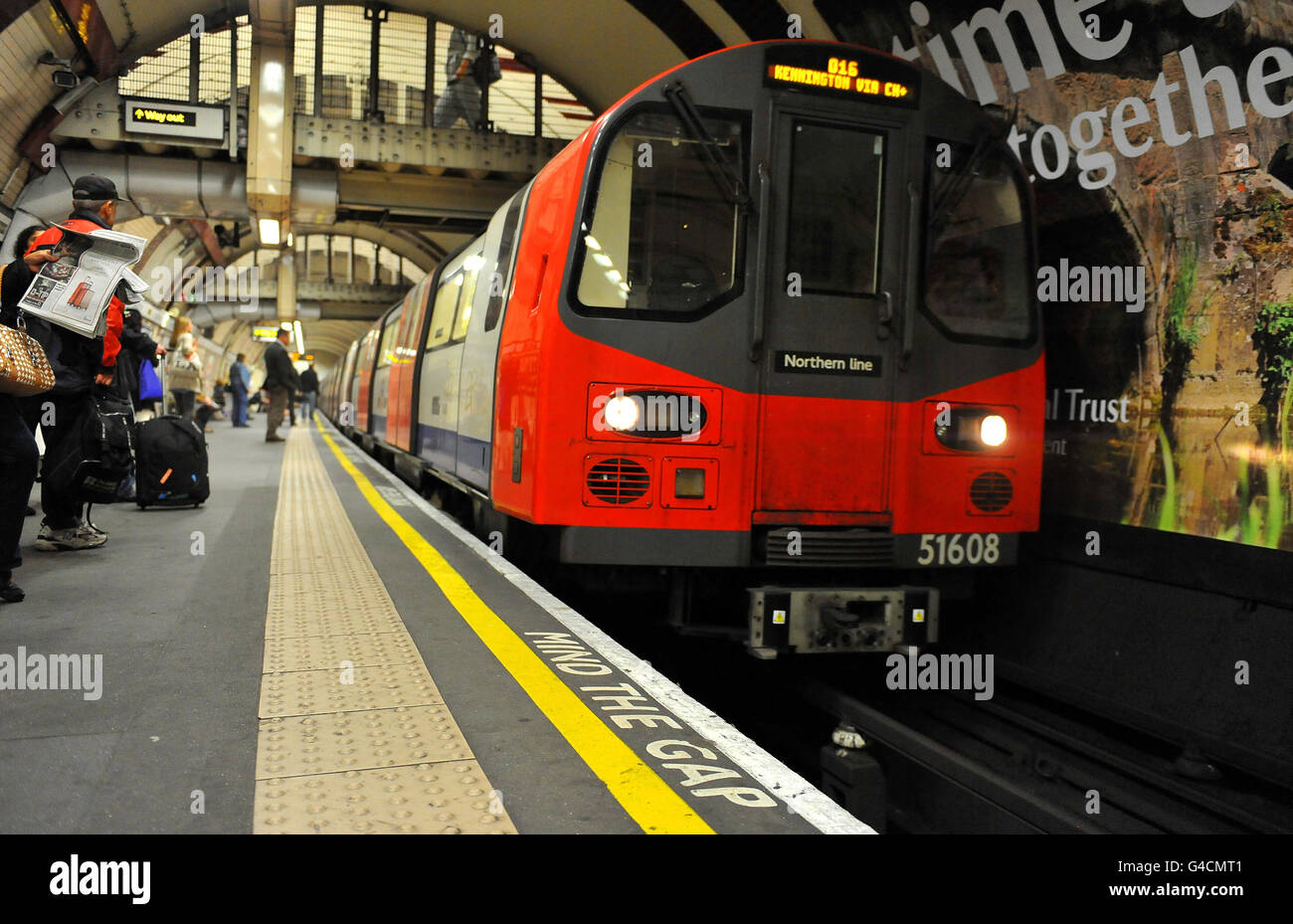 Underground tube train Stock Photo Alamy