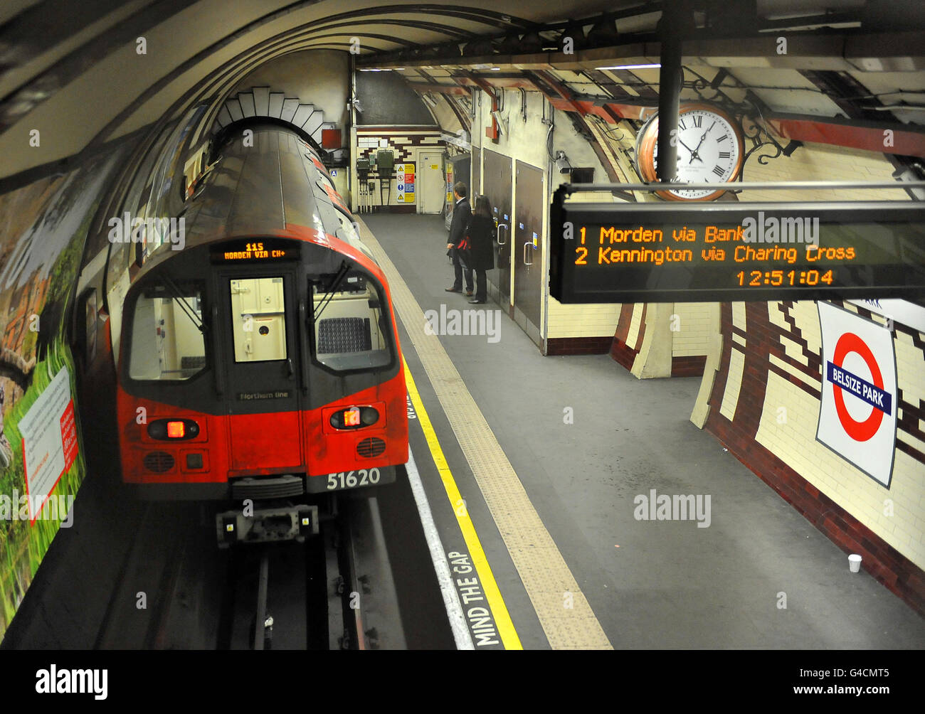 Underground tube train Stock Photo Alamy