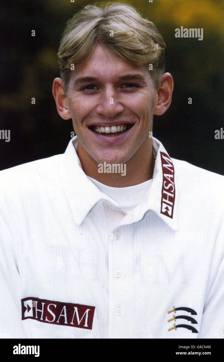 James Hewitt. James Hewitt, Middlesex County Cricket Club. Stock Photo
