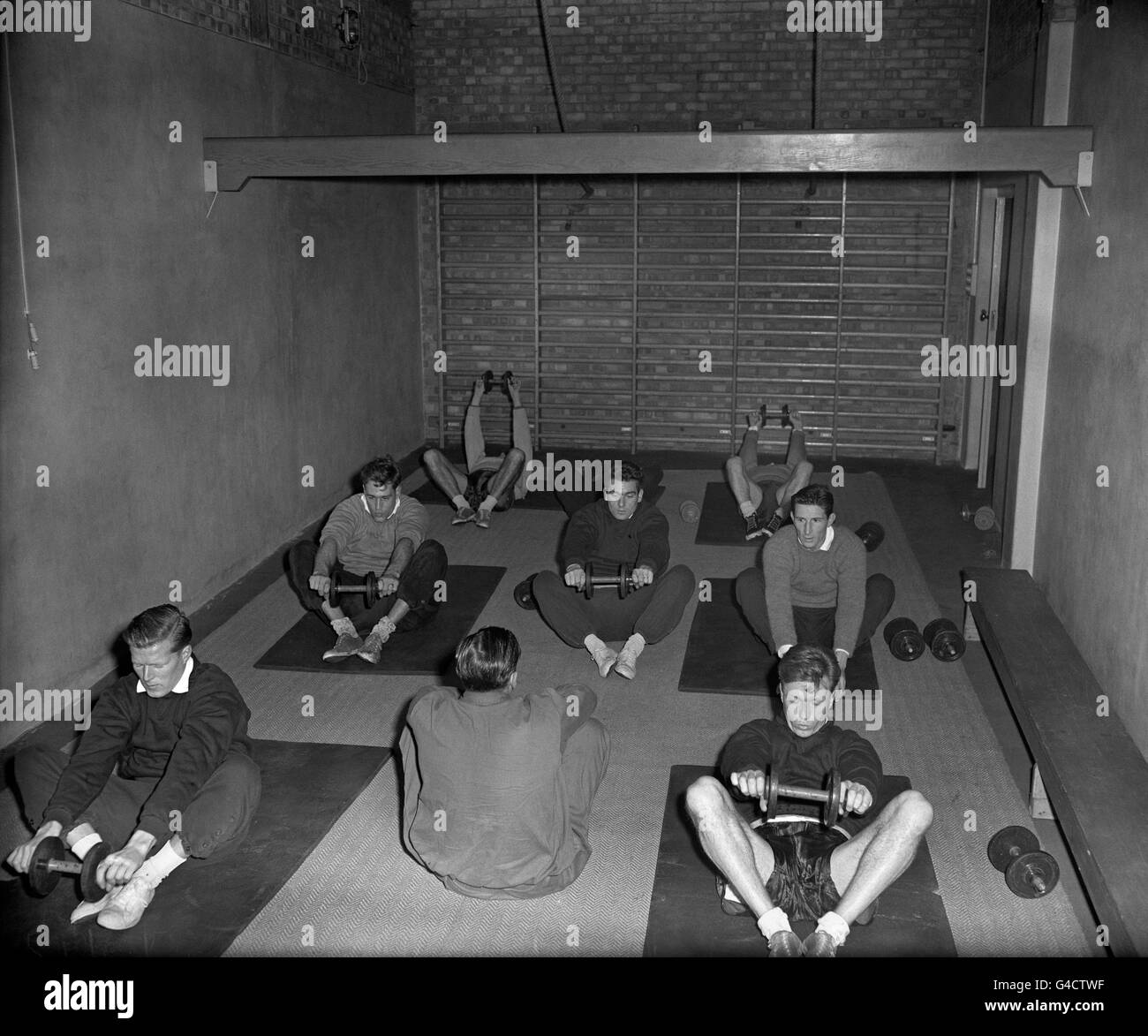 Tottenham players in gym hires stock photography and images Alamy