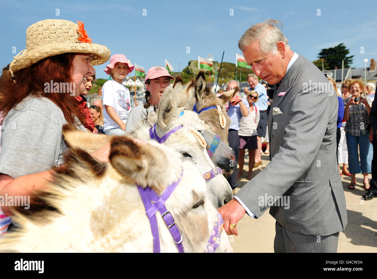 Royal visit to Wales Stock Photo