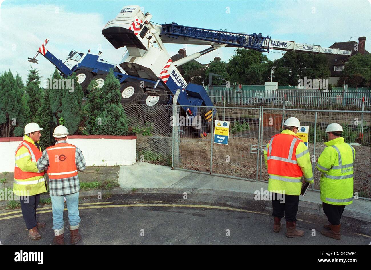 Crane collapse 2 Stock Photo Alamy
