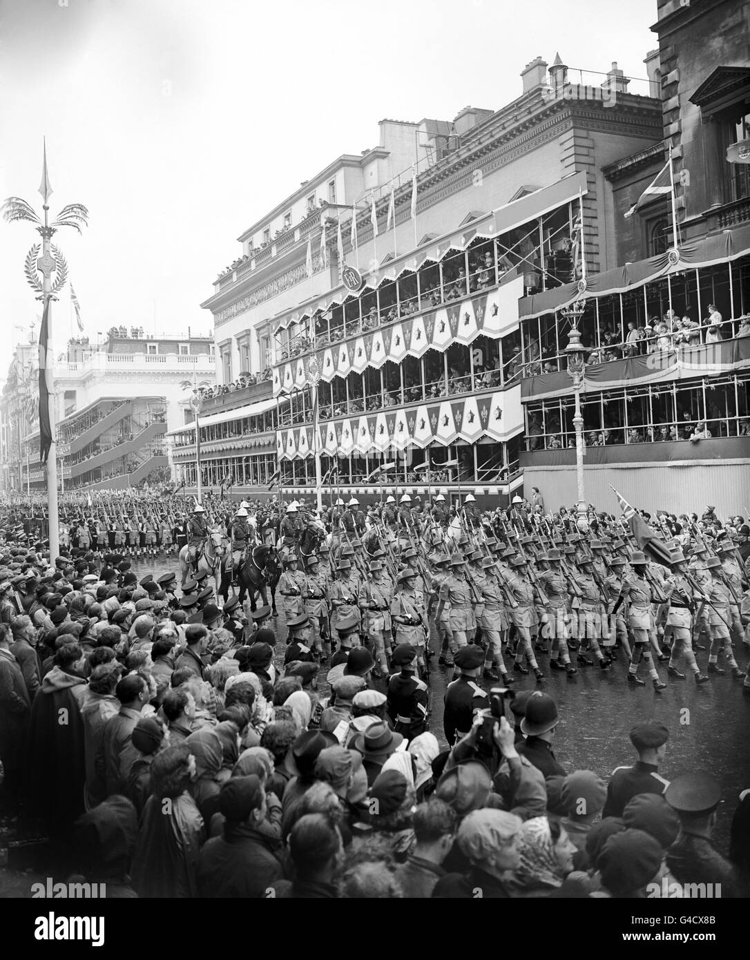 Royalty - Coronation of Queen Elizabeth II - London Stock Photo