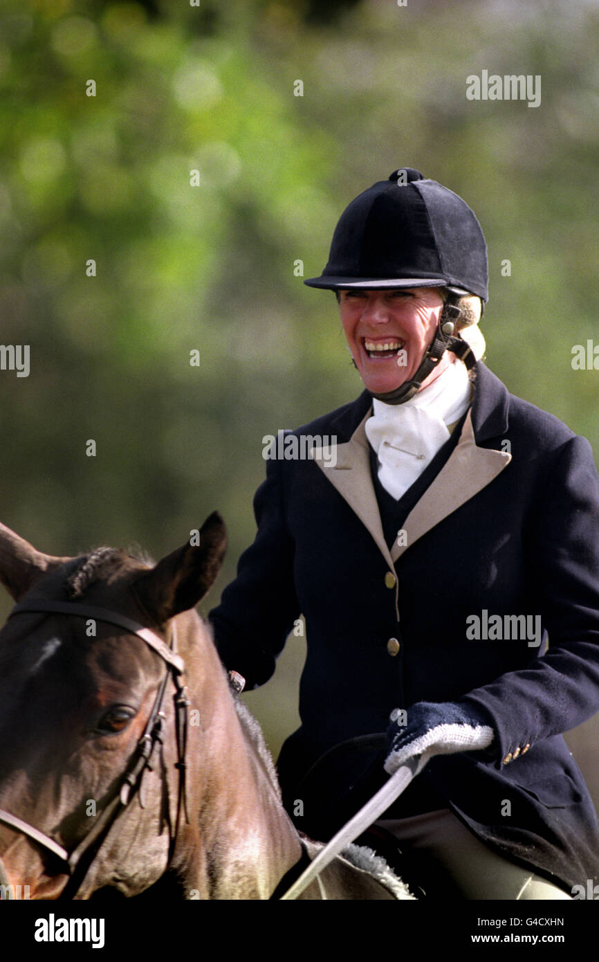 Camilla parker bowles horse riding hi-res stock photography and images ...