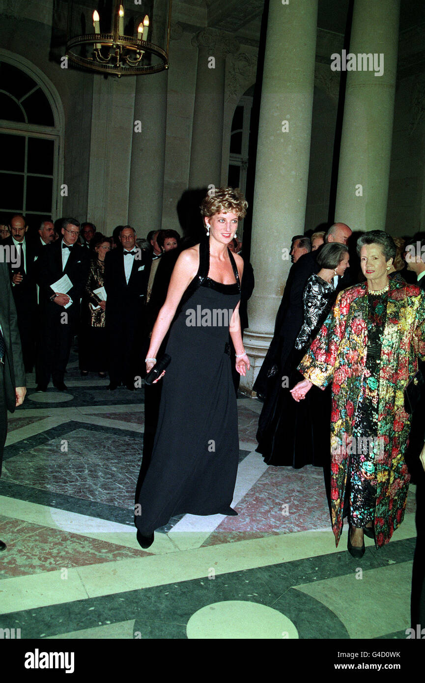 Princess diana in black dress hi-res stock photography and images - Alamy