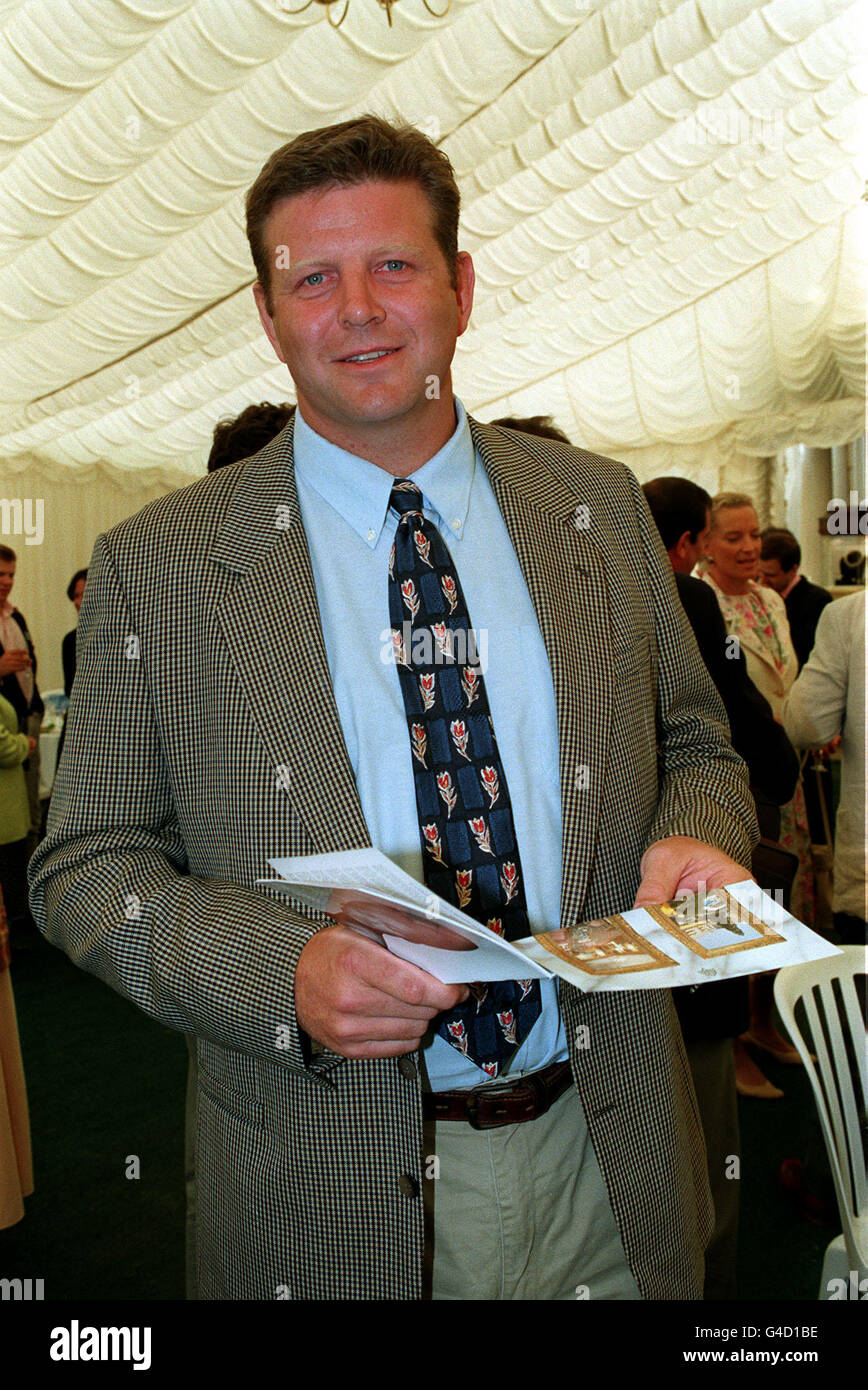 PA NEWS PHOTO 27/6/98 RUGBY PLAYER DAMIAN CRONIN ATTENDS THE POLO DAY HOSTED BY PRINCESS MICHAEL OF KENT IN AID OF CHILDREN'S CHARITY S.P.A.R.K.S AT BEAUFORT POLO CLUB IN WESTONBIRT, TETBURY. Stock Photo