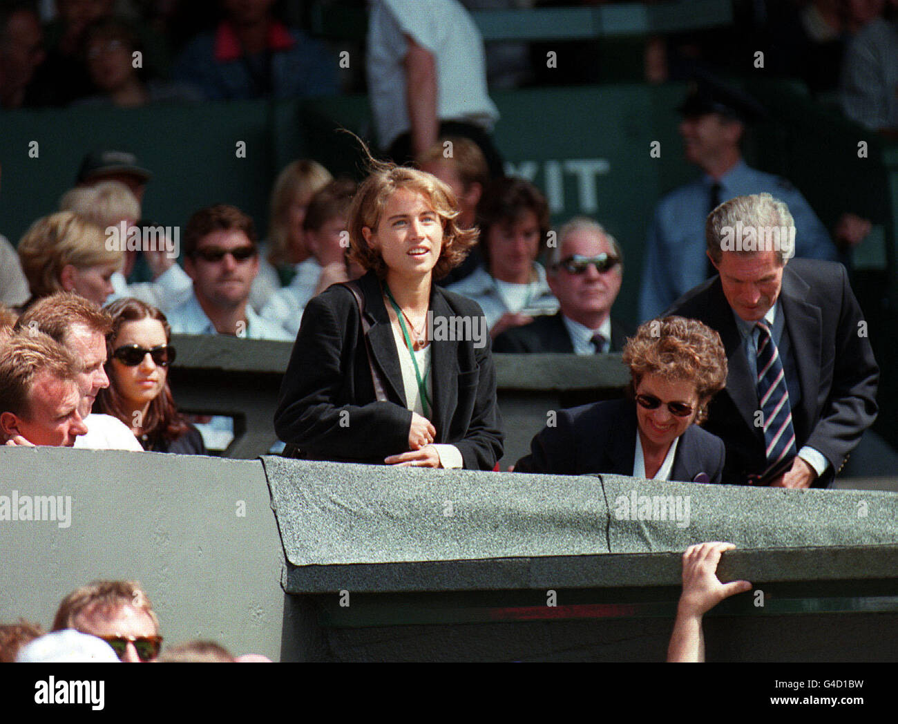 LUCY HEALD AT WIMBLEDON Stock Photo