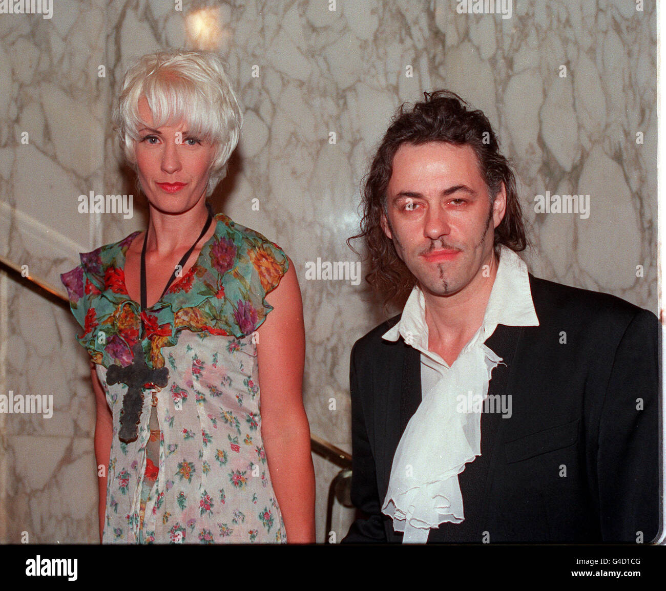 HUSBAND AND WIFE BOB GELDOF AND PAULA YATES AT THE ROYAL PREMIERE OF