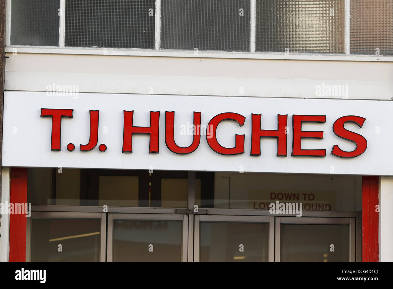 A branch in Liverpool of the department store chain TJ Hughes which, according to reports, has given official notice that it intends to appoint an administrator over the next 10 days, according to reports. Stock Photo