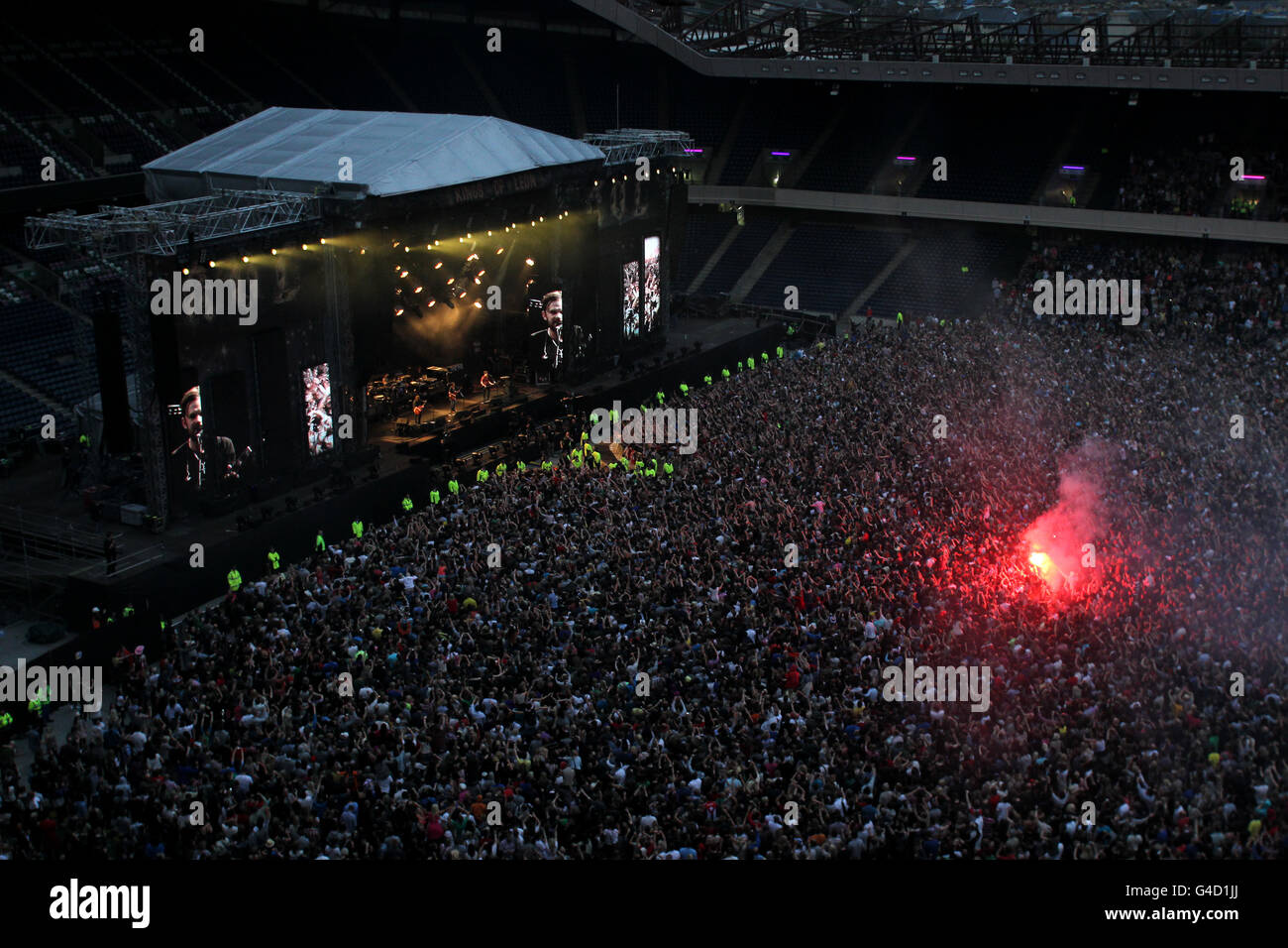 Kings of Leon in concert Edinburgh Stock Photo Alamy