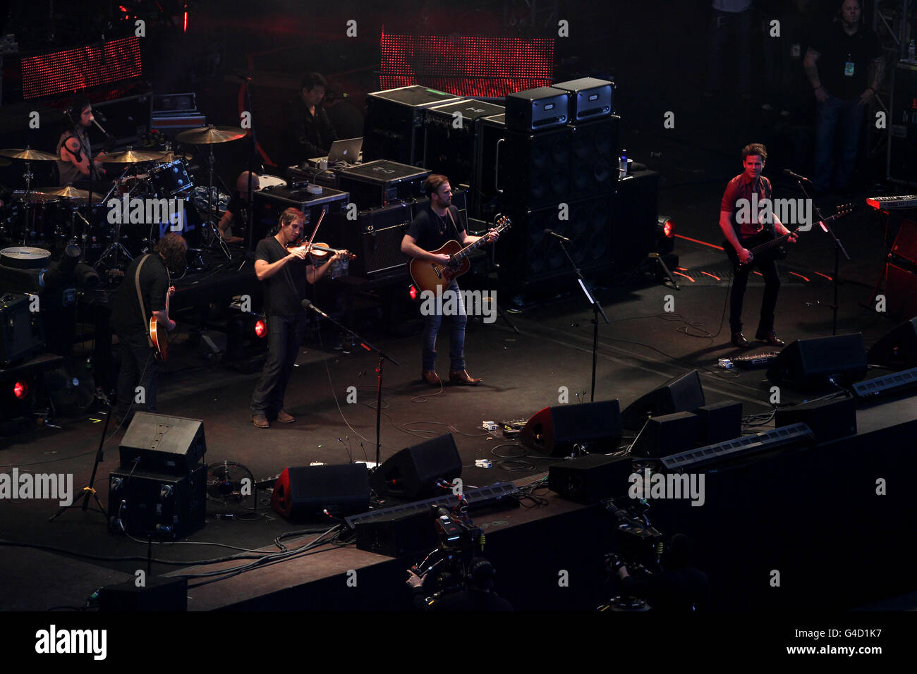 Kings of Leon in concert Edinburgh Stock Photo Alamy