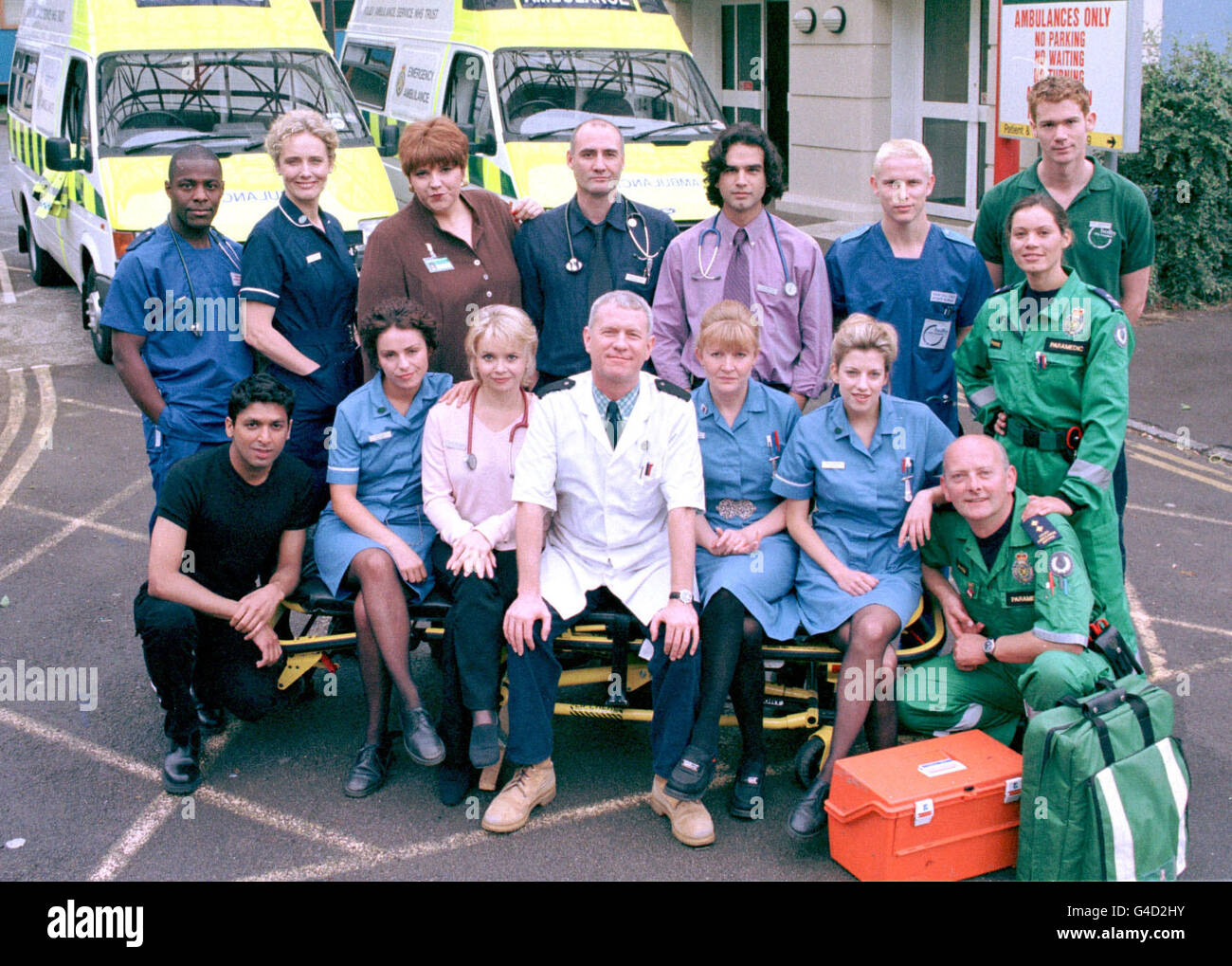 The full cast of the new series of BBC's Casualty assembles for a